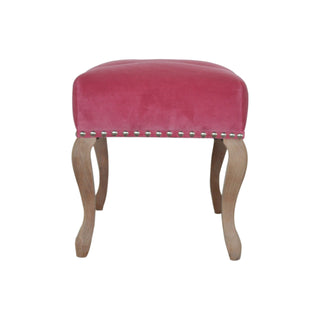 French Style Velvet Upholstered Bench