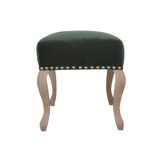 French Style Velvet Upholstered Bench