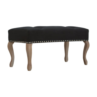 French Style Velvet Upholstered Bench