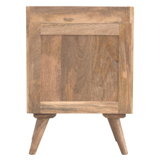 Nordic Platform Bedside Table with 3 Drawers