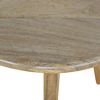 Mango Wood Nordic Nest of Round Tables