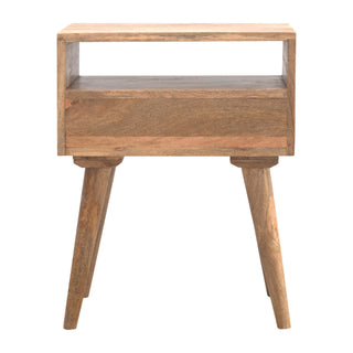 1 Shelf 1 Drawer Mango Wood Bedside Table