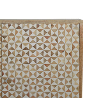 Resin Inlay Wooden Cabinet