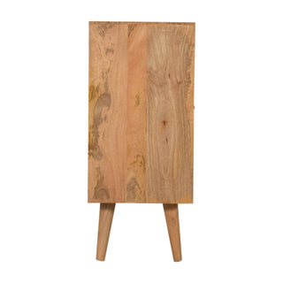 Acadia Mango Wood Cabinet, Vintage Grey