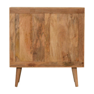 Acadia Mango Wood Cabinet, Vintage Grey