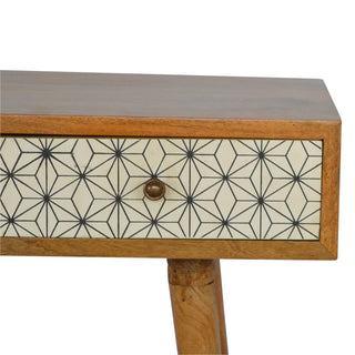 Prima 3 Drawer Console Table, Mango Wood