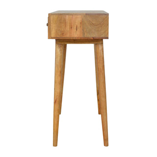 Prima 3 Drawer Console Table, Mango Wood