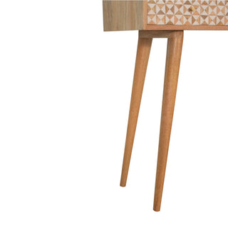 Sarina 3 Drawer Console Table, Resin Inlay