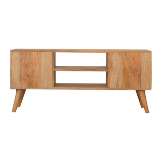 Wooden Resin Inlay TV Unit With Storage