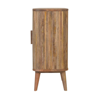 Stripe Cabinet, Mango Wood in Oak Finish