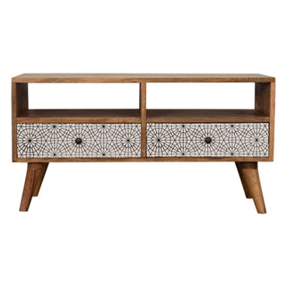 Screen Printed Wooden TV Unit