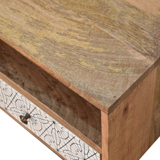 Screen Printed Wooden TV Unit