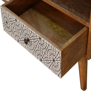 Screen Printed Wooden TV Unit