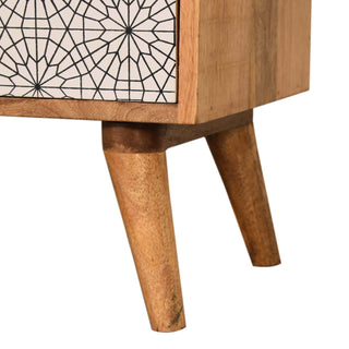 Screen Printed Wooden TV Unit