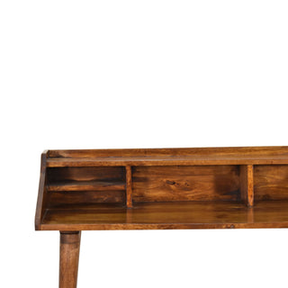Mango Wood Writing Desk, Chestnut Finish