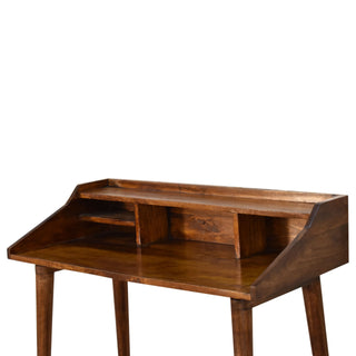 Mango Wood Writing Desk, Chestnut Finish