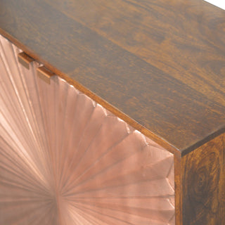 Manilla Cabinet – Mango Wood with Copper-Plated Fronts