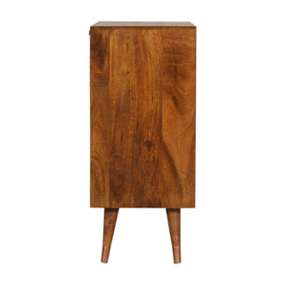 Manilla Cabinet – Mango Wood with Copper-Plated Fronts