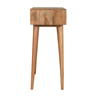 Mango Wood 2-Drawer Console Table, Teal