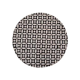 Mango Wood Diamond Print End Table