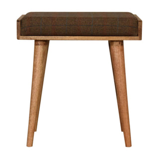 Velvet Tray Bench, Mixed Tweed