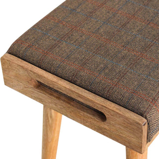 Velvet Tray Bench, Mixed Tweed