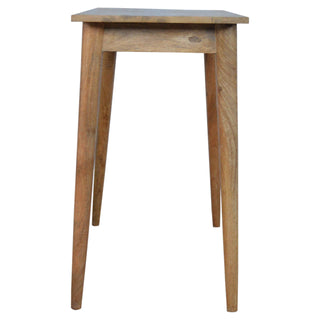 2-Drawer Nordic Desk in Mango Wood with Oak Finish