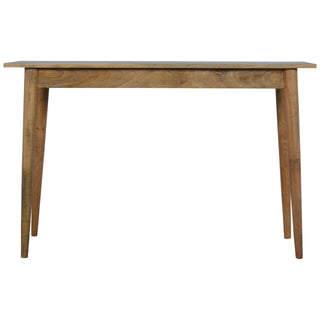 2-Drawer Nordic Desk in Mango Wood with Oak Finish