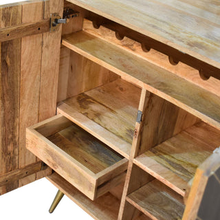 Wooden Cabinet, Cement and Brass