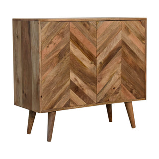 Muna Cabinet in Solid Mango Wood with Oak Finish
