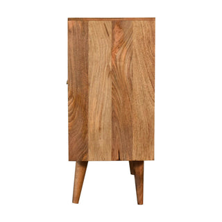Muna Cabinet in Solid Mango Wood with Oak Finish
