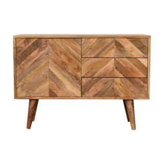 Muna Sideboard with 3 Drawers and 1 Cabinet in Mango Wood