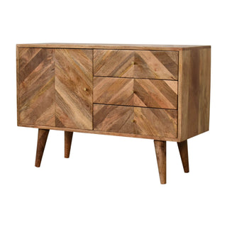 Muna Sideboard with 3 Drawers and 1 Cabinet in Mango Wood