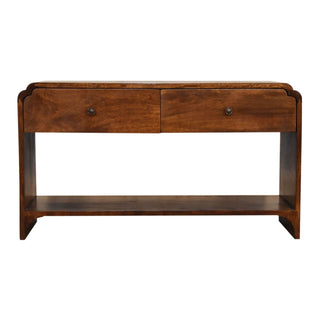 Mango Wood Newton Console Table with 2 Drawers