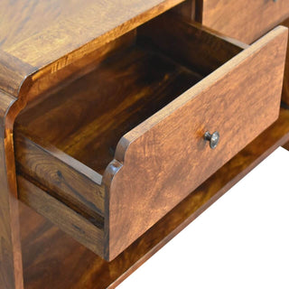Mango Wood Newton Console Table with 2 Drawers