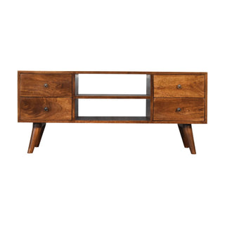 Nordic TV Stand, Chestnut
