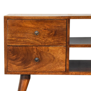 Nordic TV Stand, Chestnut