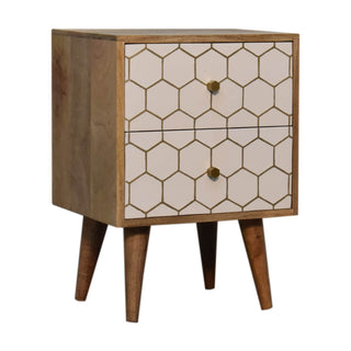 Cassia Mango Wood Bedside Table
