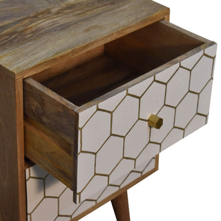 Cassia Mango Wood Bedside Table