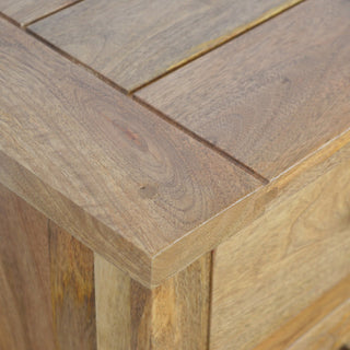 3 Drawer Mango Wood Bedside Table