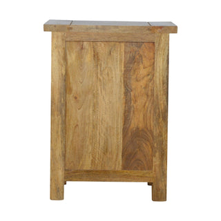 3 Drawer Mango Wood Bedside Table