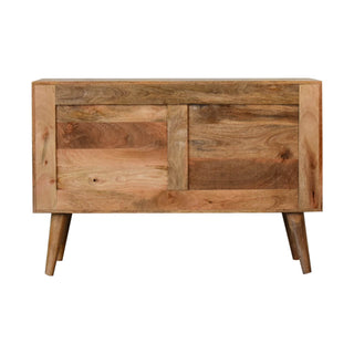 Mango Wood Larissa Sideboard with 3 Drawers and 1 Cabinet, Oak Finish