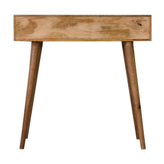 Kita 2 Drawer Console Table, Mango Wood in Oak Finish