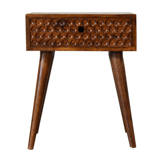 Torun Bedside Table, Chestnut