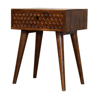 Torun Bedside Table, Chestnut