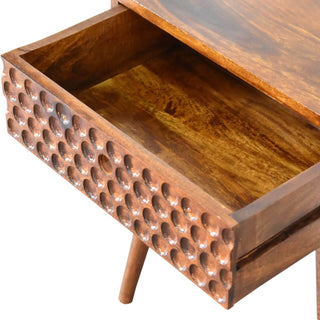 Torun Bedside Table, Chestnut