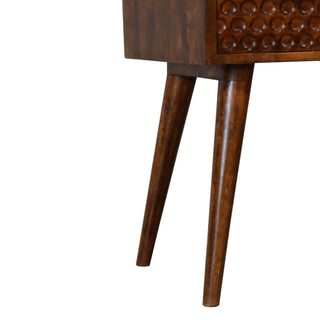 Torun Bedside Table, Chestnut