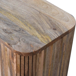 Mokka Sideboard with 3 Hidden Drawers, 2 Shelves, and Sliding Front Door