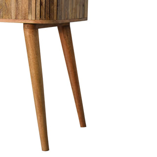 Mokka Console Table, Mango Wood in Oak Finish