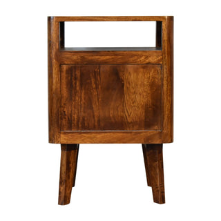 Reeve Bedside Table, Chestnut Finish